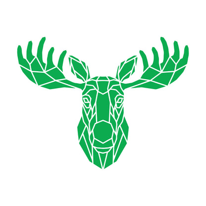 Mural And Wall Vinyl Decal Moose Polygonal Animal Hunting Ation Car Body Decoration