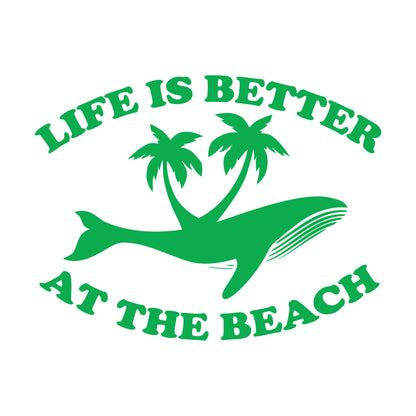 Wall Vinyl Sticker Decor Ocean Animal Sea Marine Whale Beach Style Wall Beautification