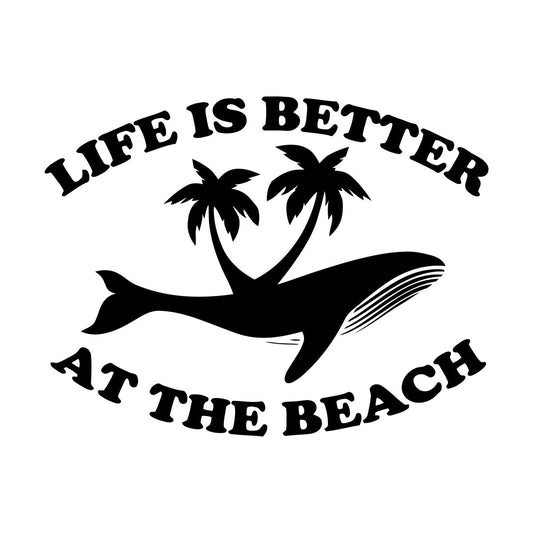 Wall Vinyl Sticker Decor Ocean Animal Sea Marine Whale Beach Style Wall Beautification