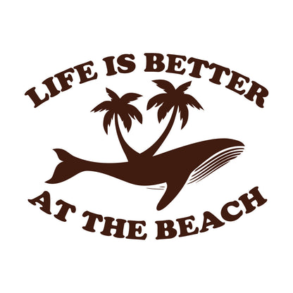 Wall Vinyl Sticker Decor Ocean Animal Sea Marine Whale Beach Style Wall Beautification