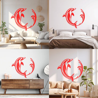 Wall Stickers Ocean Marine Dolphin Sea Animal Window Decals