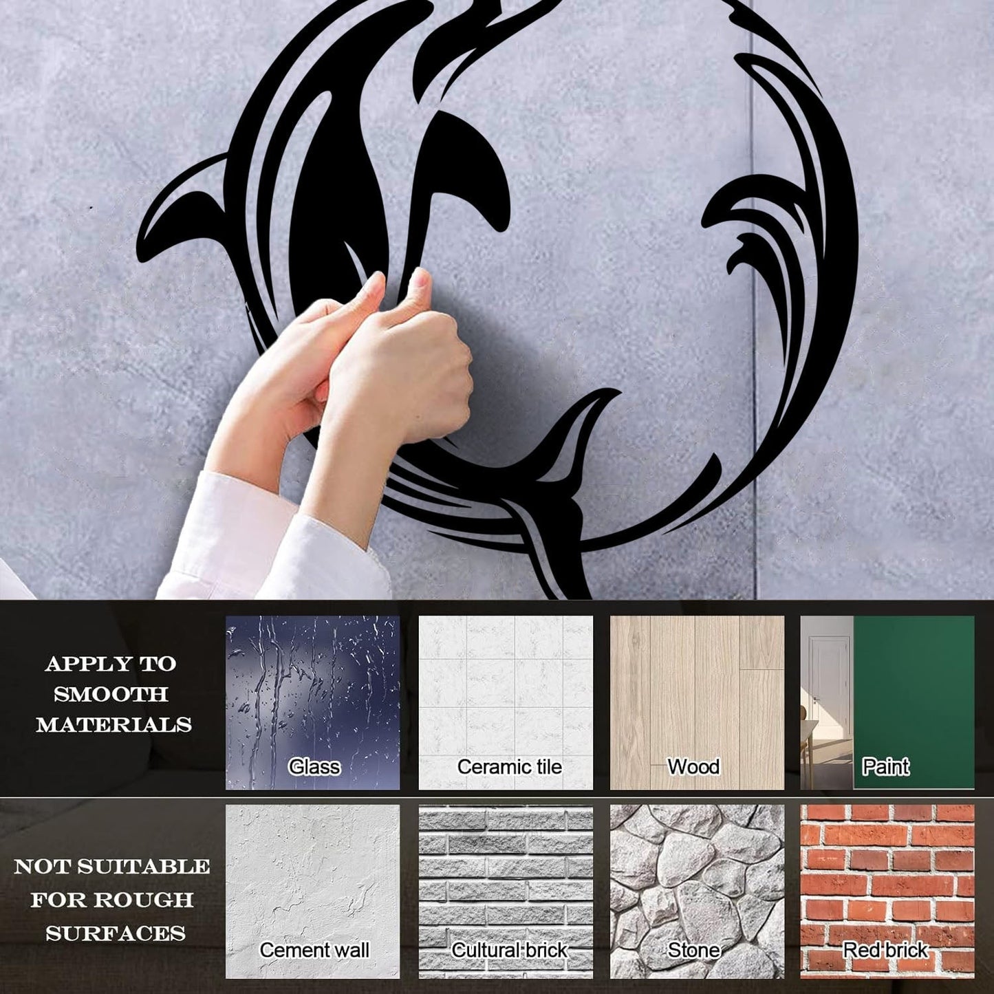 Wall Stickers Ocean Marine Dolphin Sea Animal Window Decals