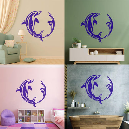 Wall Stickers Ocean Marine Dolphin Sea Animal Window Decals