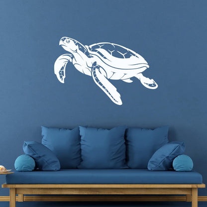 Wall Decals Pvc Ocean Sea Turtle Animal Maritime Beach Style Self Adhesive