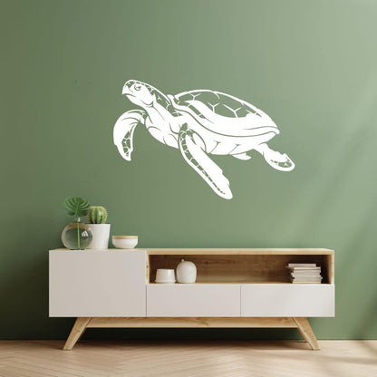 Wall Decals Pvc Ocean Sea Turtle Animal Maritime Beach Style Self Adhesive