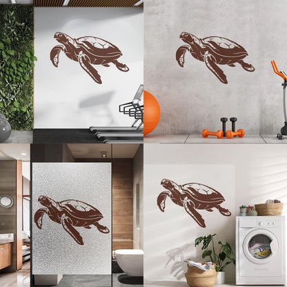 Wall Decals Pvc Ocean Sea Turtle Animal Maritime Beach Style Self Adhesive