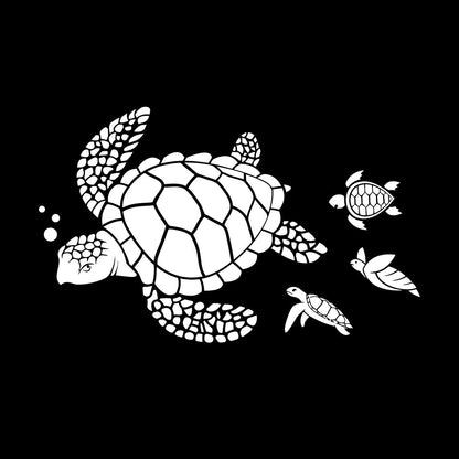 Lettering Stickers Ocean Sea Turtle Animals Beach Style Water Bathroom Do Not Damage The Wall Surface