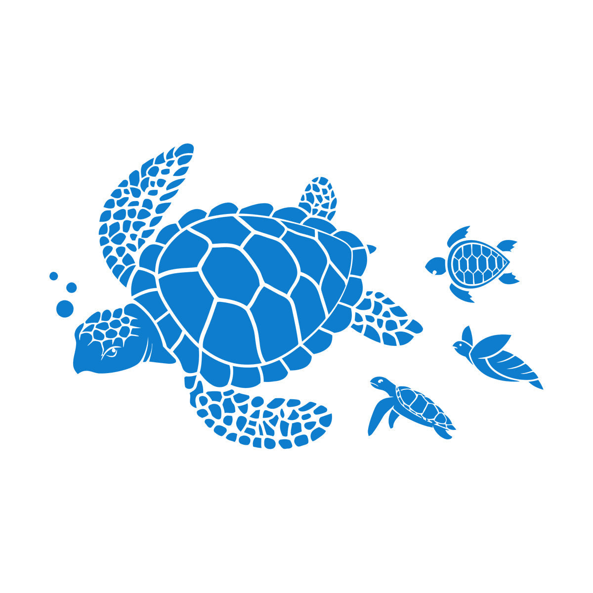 Lettering Stickers Ocean Sea Turtle Animals Beach Style Water Bathroom Do Not Damage The Wall Surface
