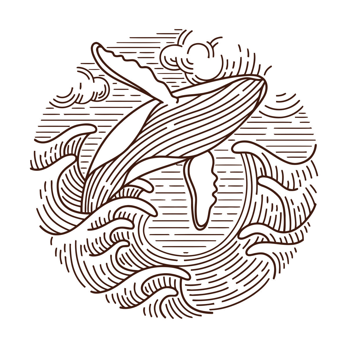 Wall Decals Paster Paper Ocean Waves Sea Animal Whale Ation Multi Color Selection