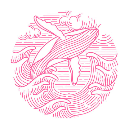 Wall Decals Paster Paper Ocean Waves Sea Animal Whale Ation Multi Color Selection