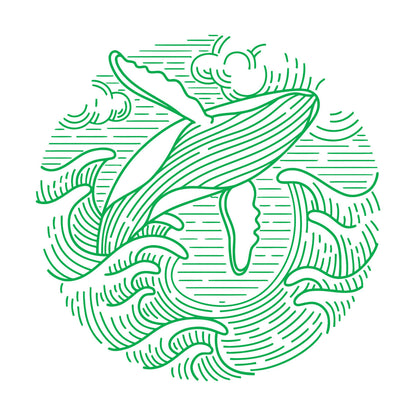 Wall Decals Paster Paper Ocean Waves Sea Animal Whale Ation Multi Color Selection