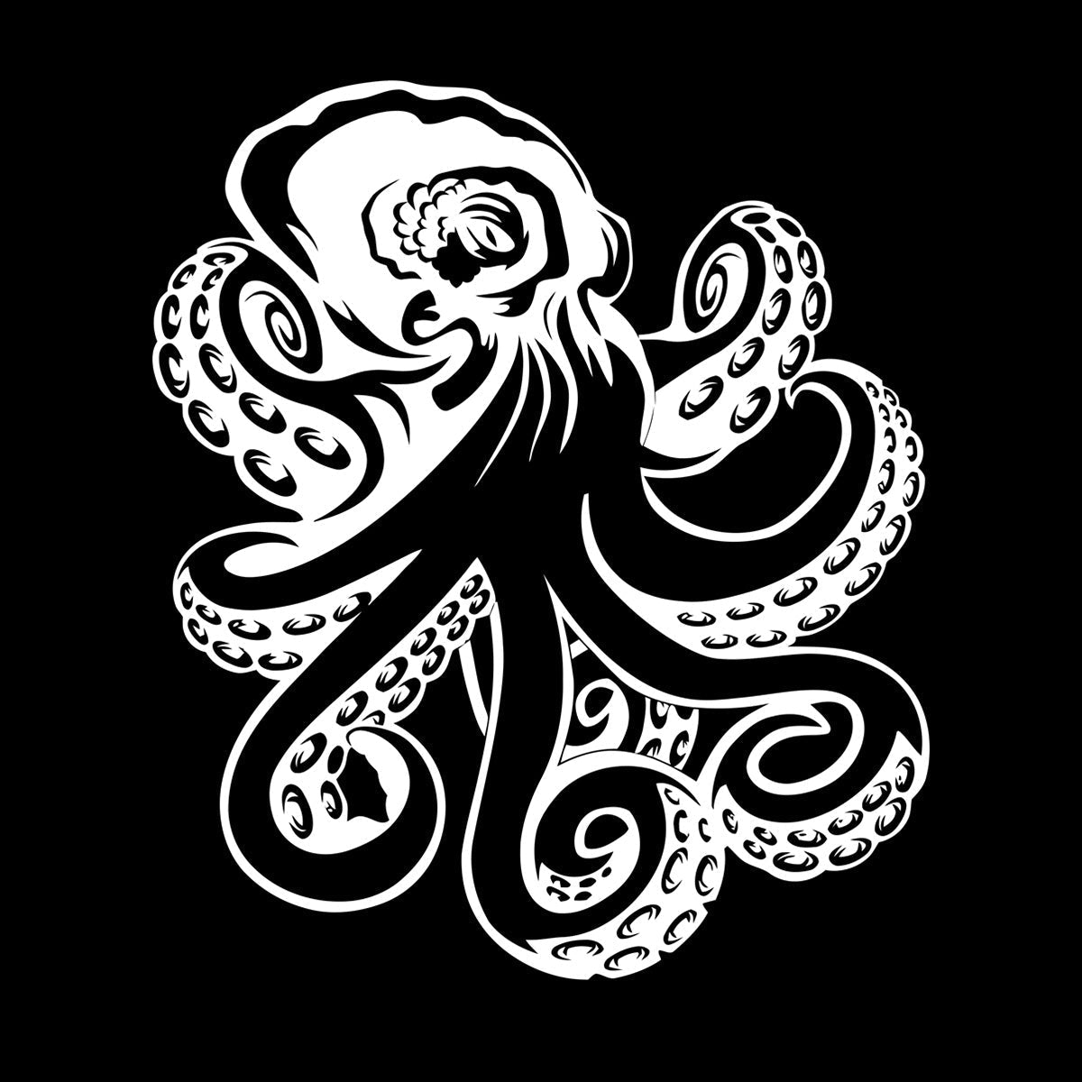 Wall Decals Octopus Ocean Sea Marine Animal Easy Installation