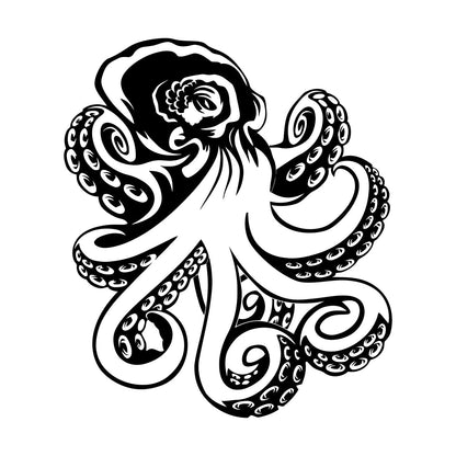 Wall Decals Octopus Ocean Sea Marine Animal Easy Installation