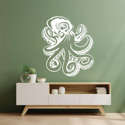 Wall Decals Octopus Ocean Sea Marine Animal Easy Installation
