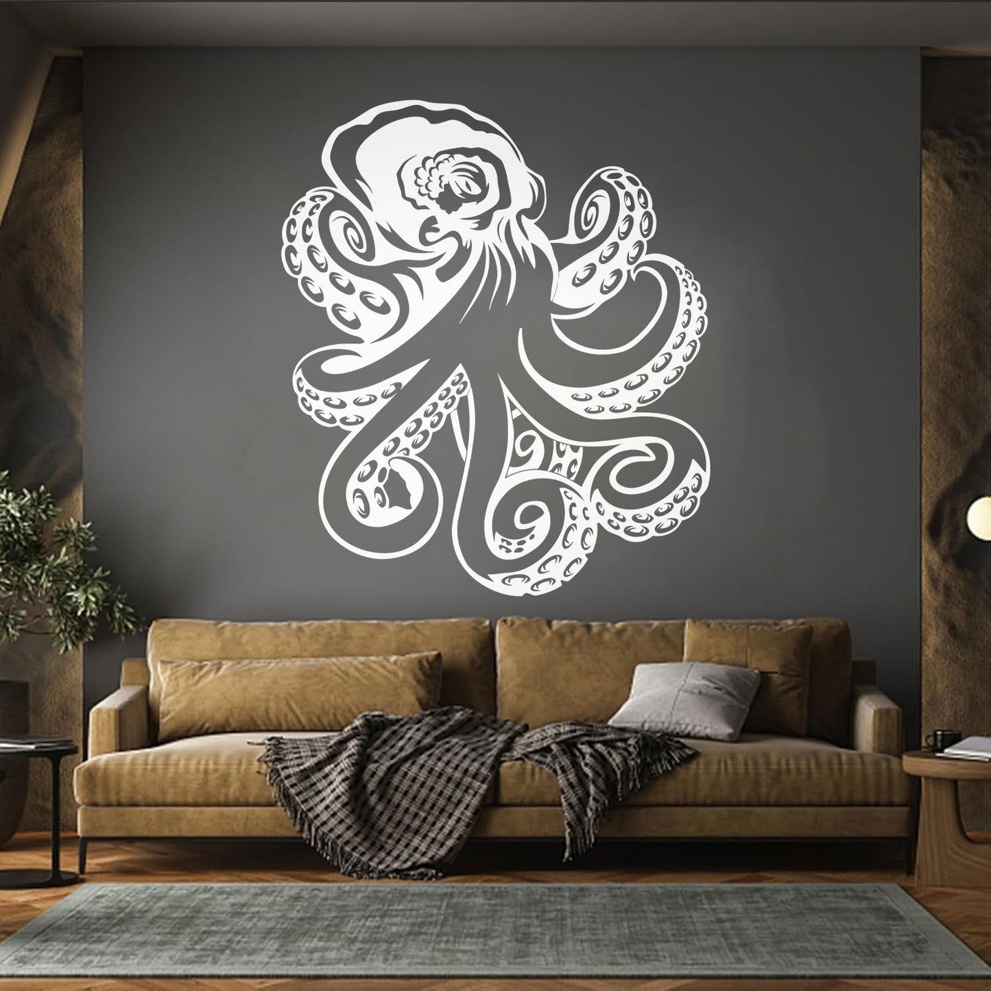 Wall Decals Octopus Ocean Sea Marine Animal Easy Installation