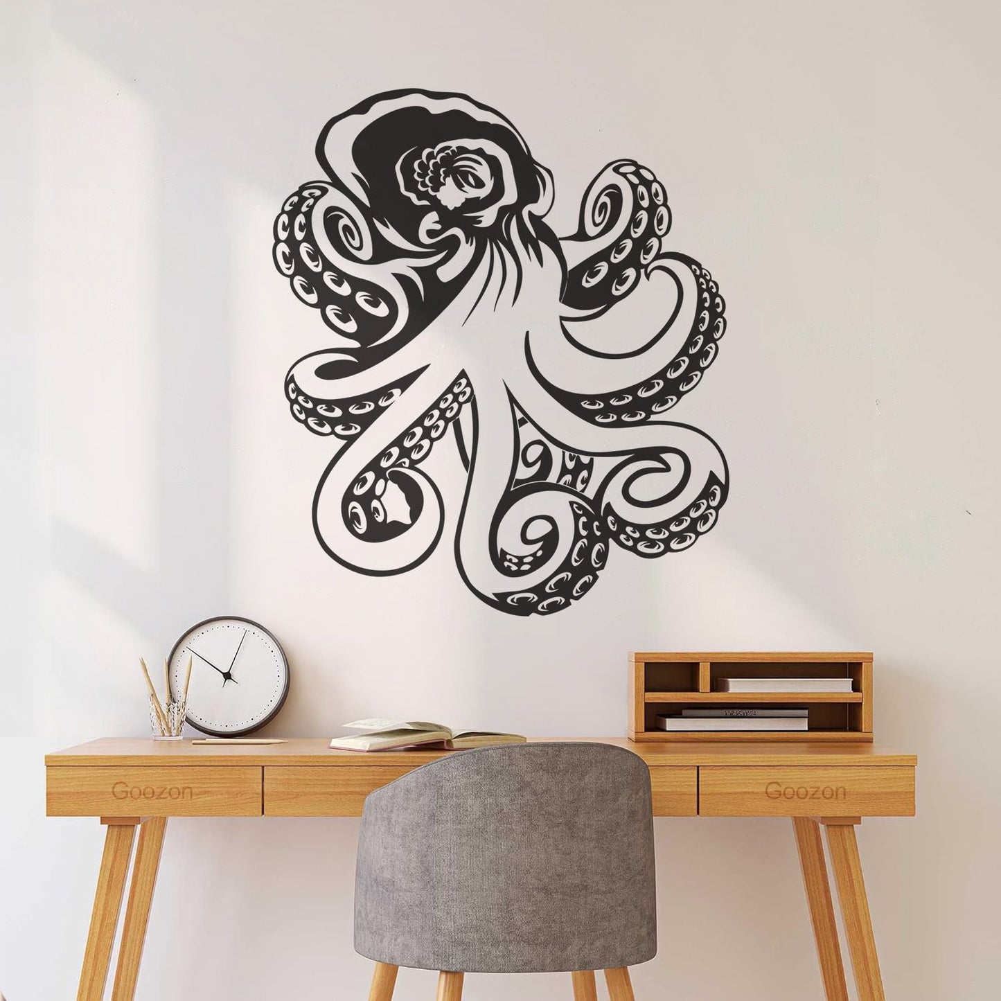 Wall Decals Octopus Ocean Sea Marine Animal Easy Installation