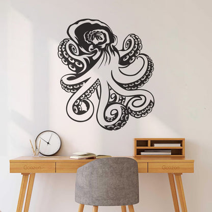 Wall Decals Octopus Ocean Sea Marine Animal Easy Installation