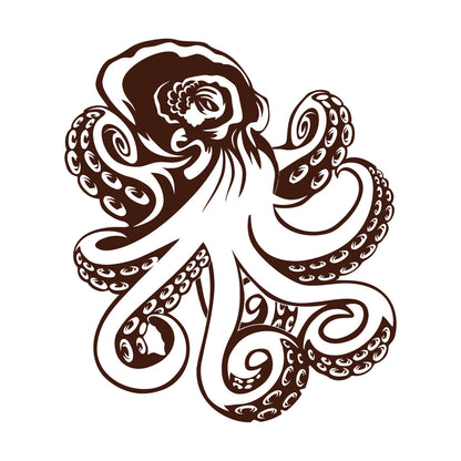 Wall Decals Octopus Ocean Sea Marine Animal Easy Installation