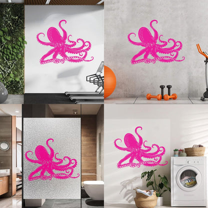 Octopus Kraken Ocean Marine Animals Bathroom Mural And Wall Vinyl Decal Waterproof