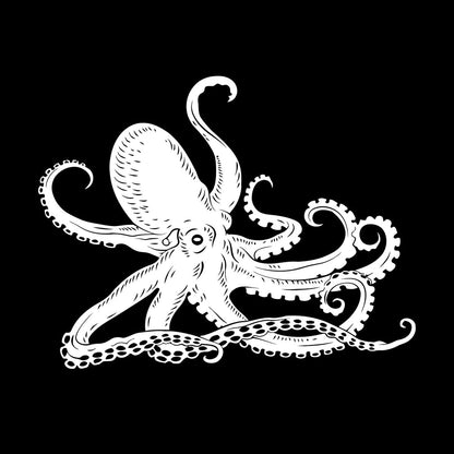 Octopus Kraken Ocean Marine Animals Bathroom Mural And Wall Vinyl Decal Waterproof
