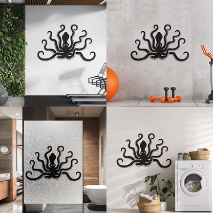 Fine Carving Stickers Octopus Ocean Marine Sea Animal Bathroom Can Modify And Add Information