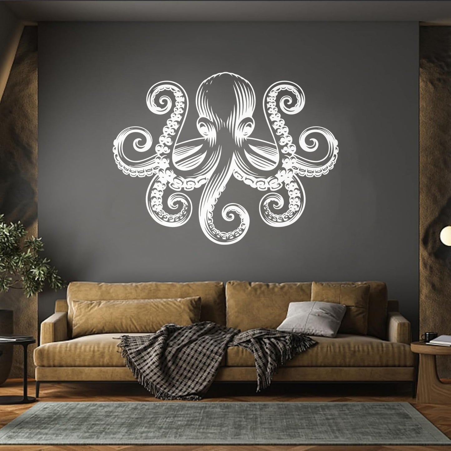 Wall Stickers Octopus Ocean Marine Sea Animal Bathroom Art Decoration