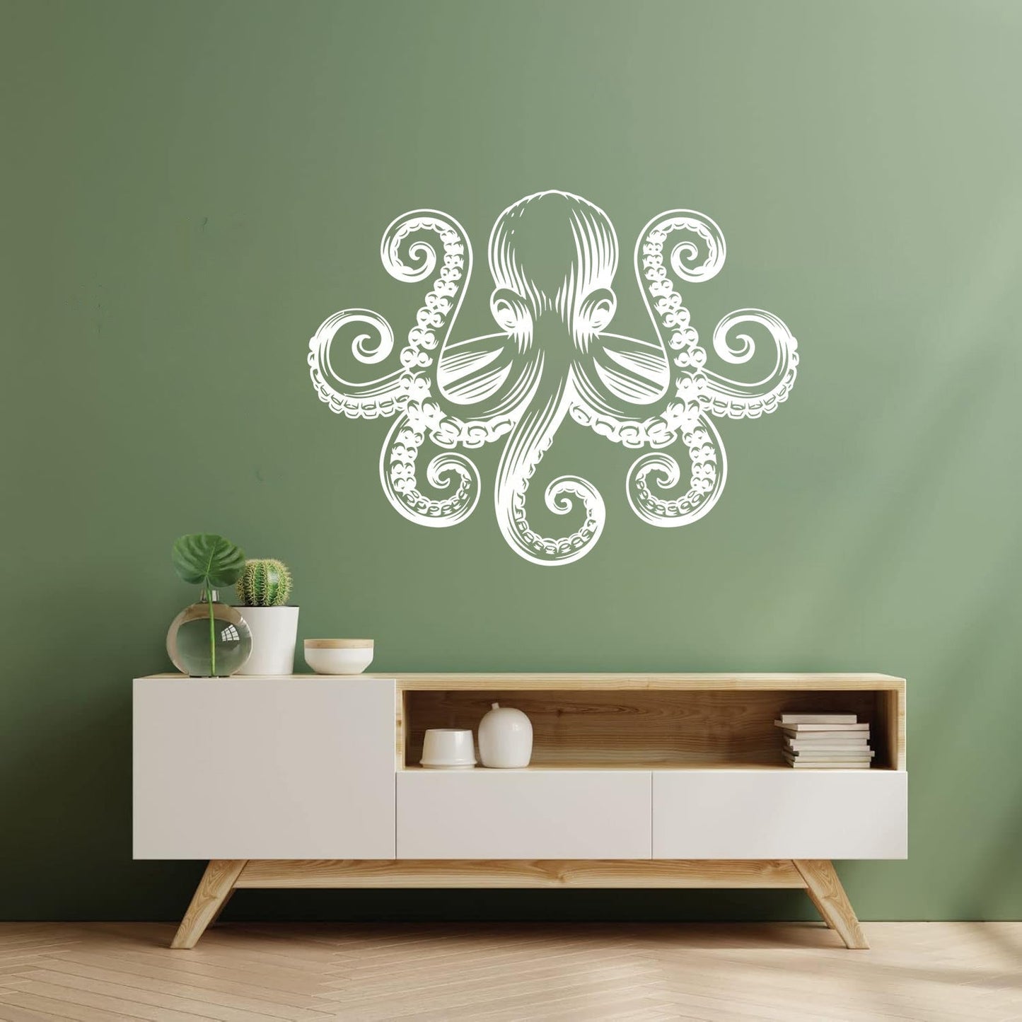 Wall Stickers Octopus Ocean Marine Sea Animal Bathroom Art Decoration