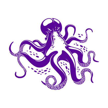 Fine Carving Decals Octopus Ocean Marine Sea Animal Wall Beautification