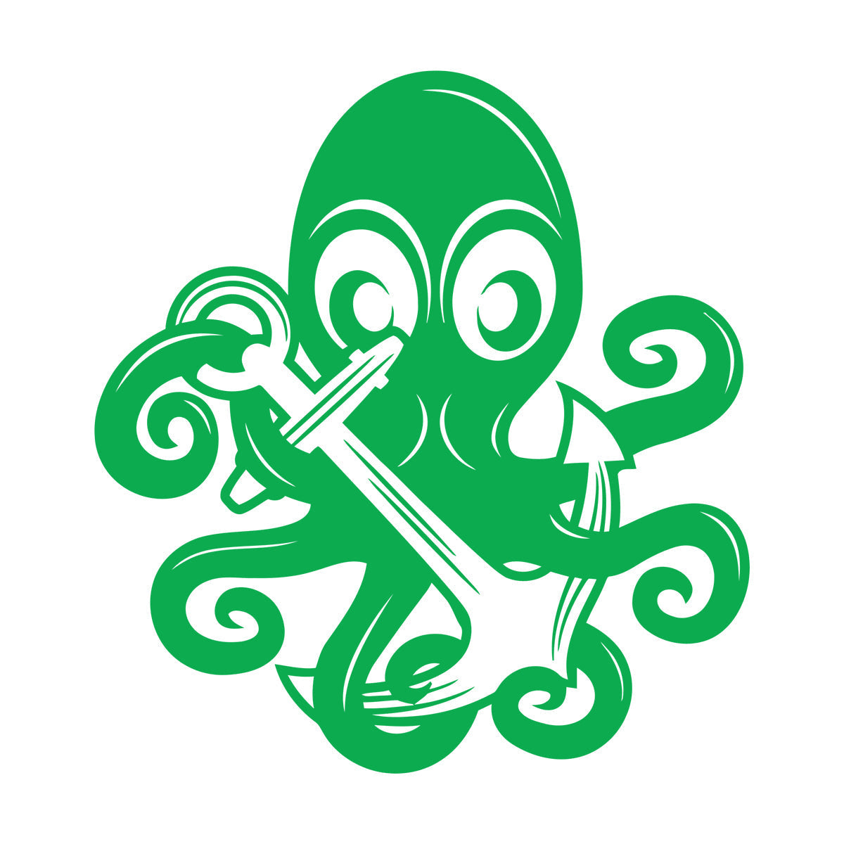 Vinyl Art Sticker Octopus Ocean Sea Marine Animal Anchor Car Body Decoration