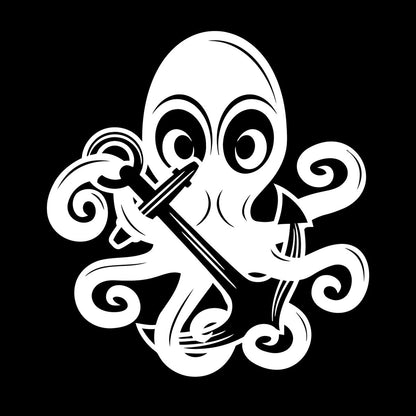 Vinyl Art Sticker Octopus Ocean Sea Marine Animal Anchor Car Body Decoration