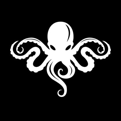 Octopus Ocean Sea Monster Beast Animal Engraving Stickers Window Decals