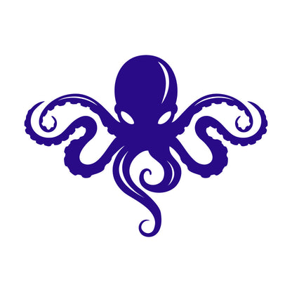Octopus Ocean Sea Monster Beast Animal Engraving Stickers Window Decals
