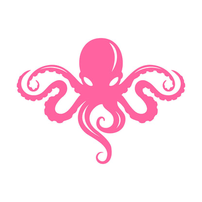 Octopus Ocean Sea Monster Beast Animal Engraving Stickers Window Decals