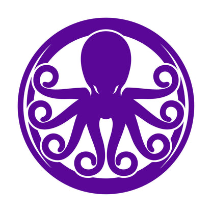 Lettering Decals Octopus Ornament Ocean Sea Marine Animal Glass Stickers