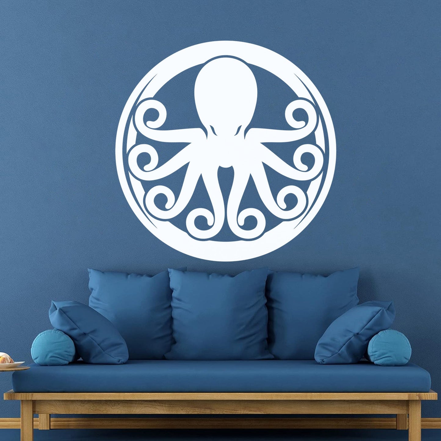 Lettering Decals Octopus Ornament Ocean Sea Marine Animal Glass Stickers