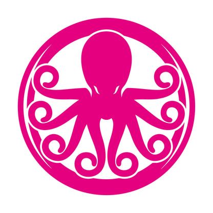 Lettering Decals Octopus Ornament Ocean Sea Marine Animal Glass Stickers