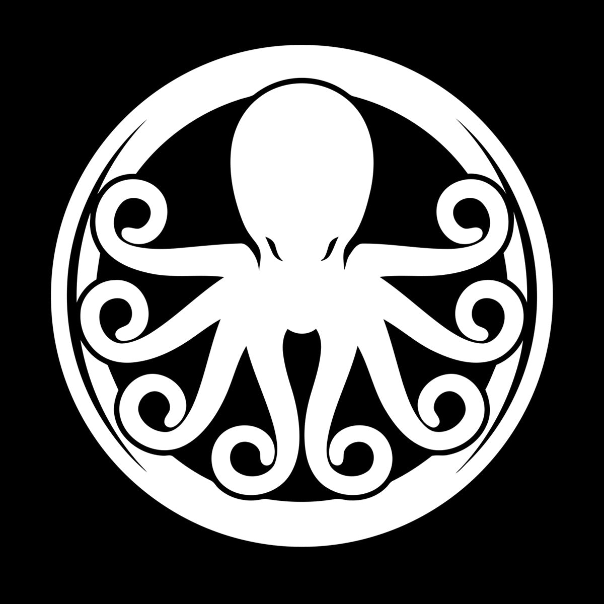 Lettering Decals Octopus Ornament Ocean Sea Marine Animal Glass Stickers