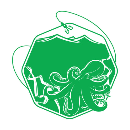 Wall Decals Paster Paper Octopus Sea Fishing Ocean Animals Hook Removable Without Leaving Glue