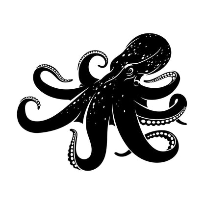 Vinyl Wall Stickers Octopus Sea Monster Ocean Animal Beast Self Adhesive