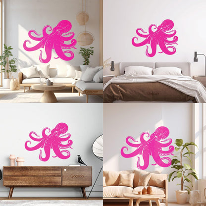 Vinyl Wall Stickers Octopus Sea Monster Ocean Animal Beast Self Adhesive