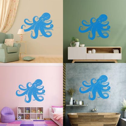 Vinyl Wall Stickers Octopus Sea Monster Ocean Animal Beast Self Adhesive