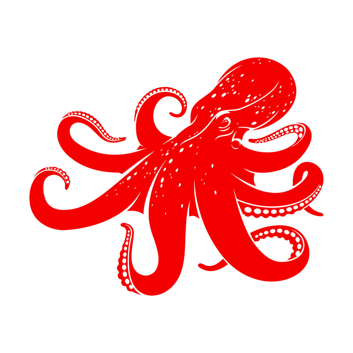 Vinyl Wall Stickers Octopus Sea Monster Ocean Animal Beast Self Adhesive