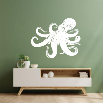 Vinyl Wall Stickers Octopus Sea Monster Ocean Animal Beast Self Adhesive