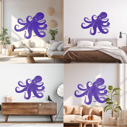 Vinyl Wall Stickers Octopus Sea Monster Ocean Animal Beast Self Adhesive