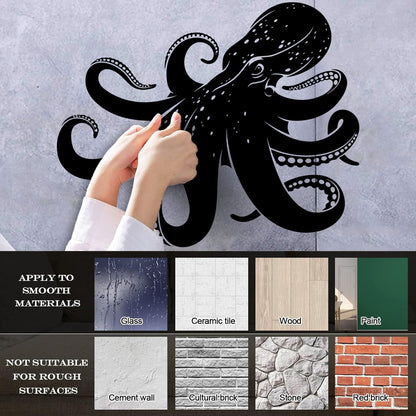 Vinyl Wall Stickers Octopus Sea Monster Ocean Animal Beast Self Adhesive