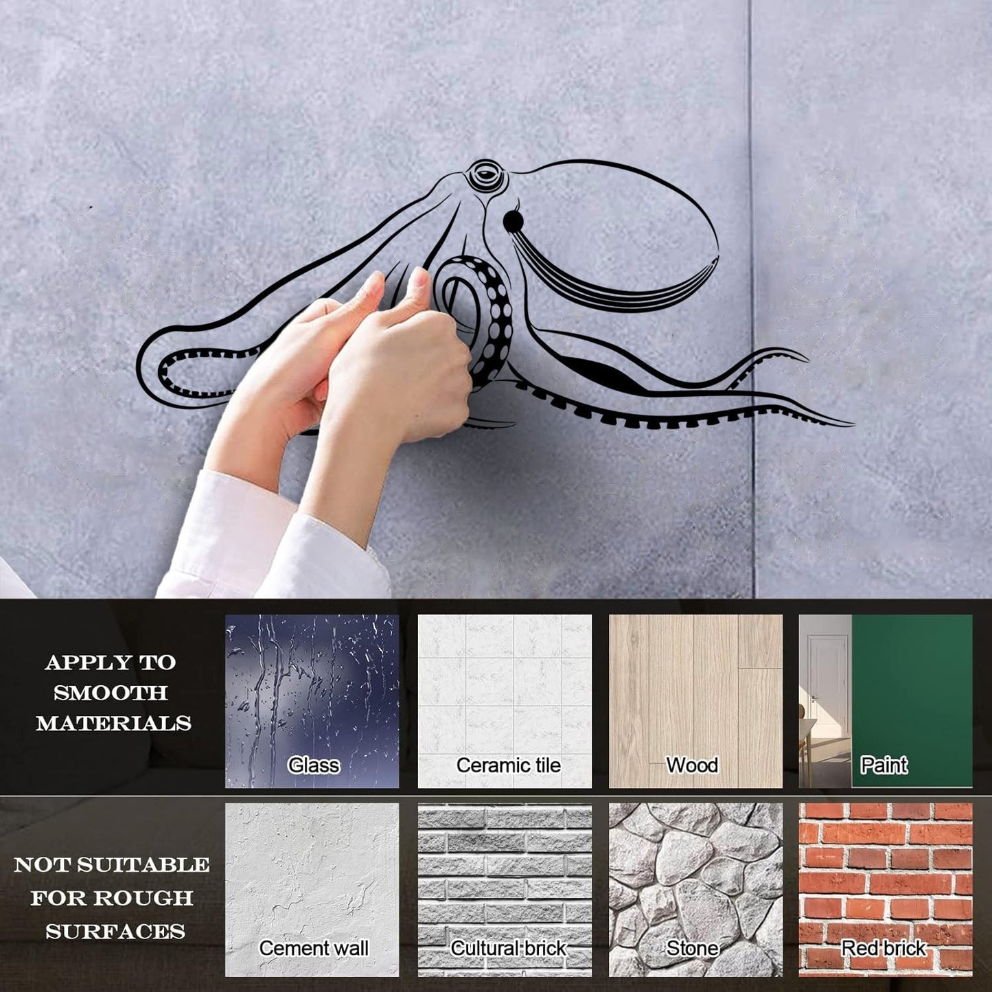 Octopus Sea Ocean Monster Animal Marine Style Wall Decals Do Not Damage The Wall Surface