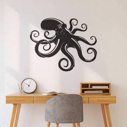 Engraving Decals Octopus Tentacles Animal Ocean Marine Style Equipped With Transfer Film Kit