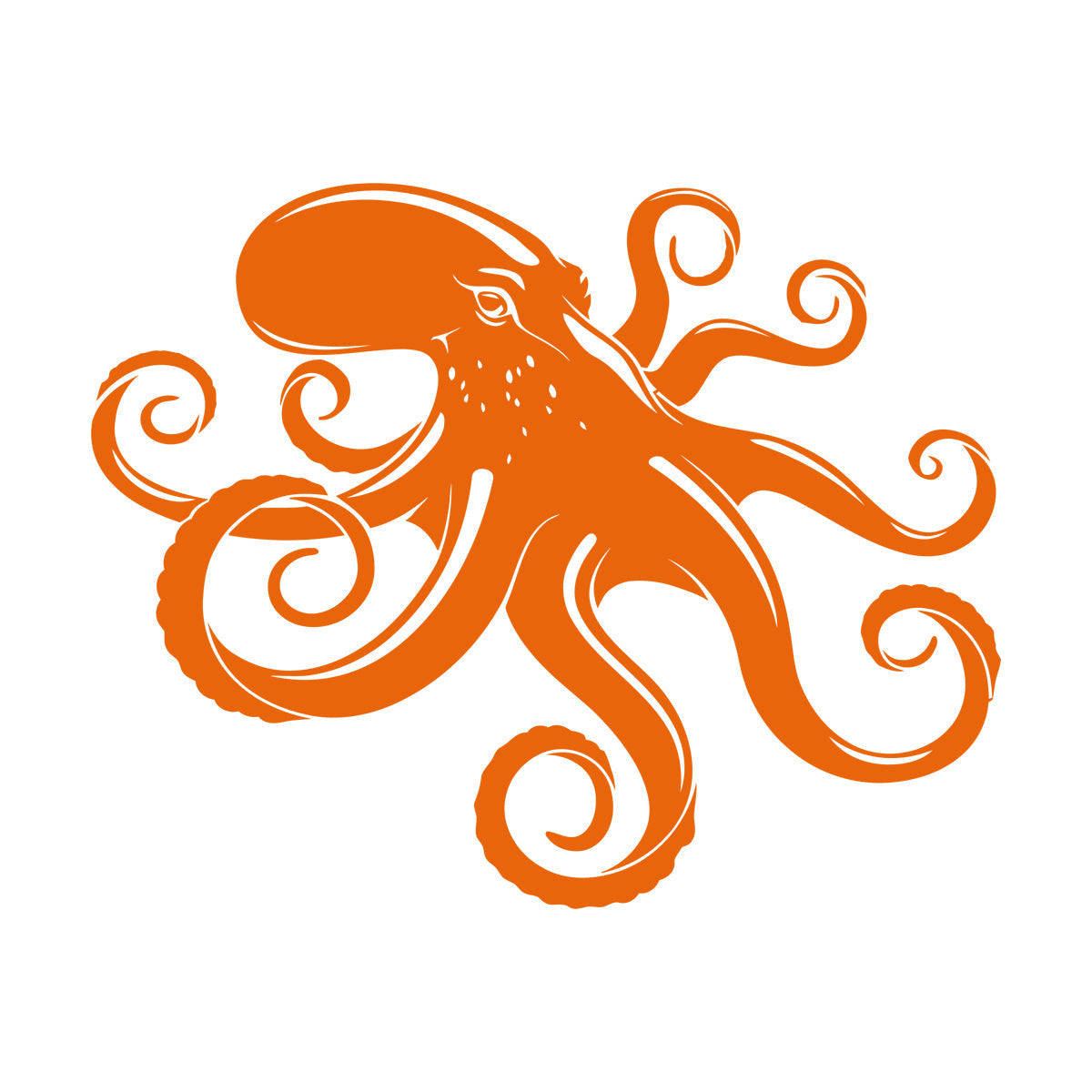 Engraving Decals Octopus Tentacles Animal Ocean Marine Style Equipped With Transfer Film Kit