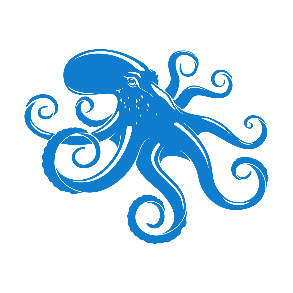Engraving Decals Octopus Tentacles Animal Ocean Marine Style Equipped With Transfer Film Kit
