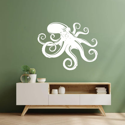 Engraving Decals Octopus Tentacles Animal Ocean Marine Style Equipped With Transfer Film Kit